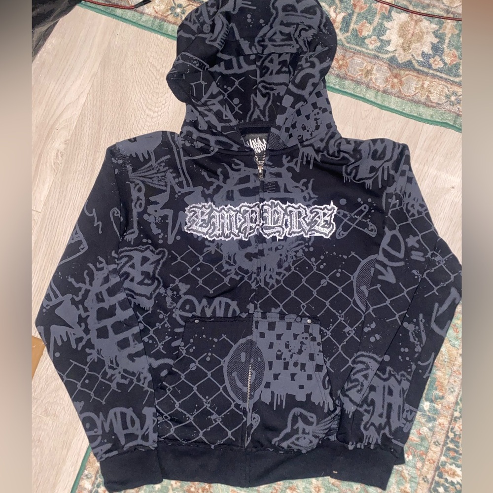 EMPIRE Emo Y2K style zip up